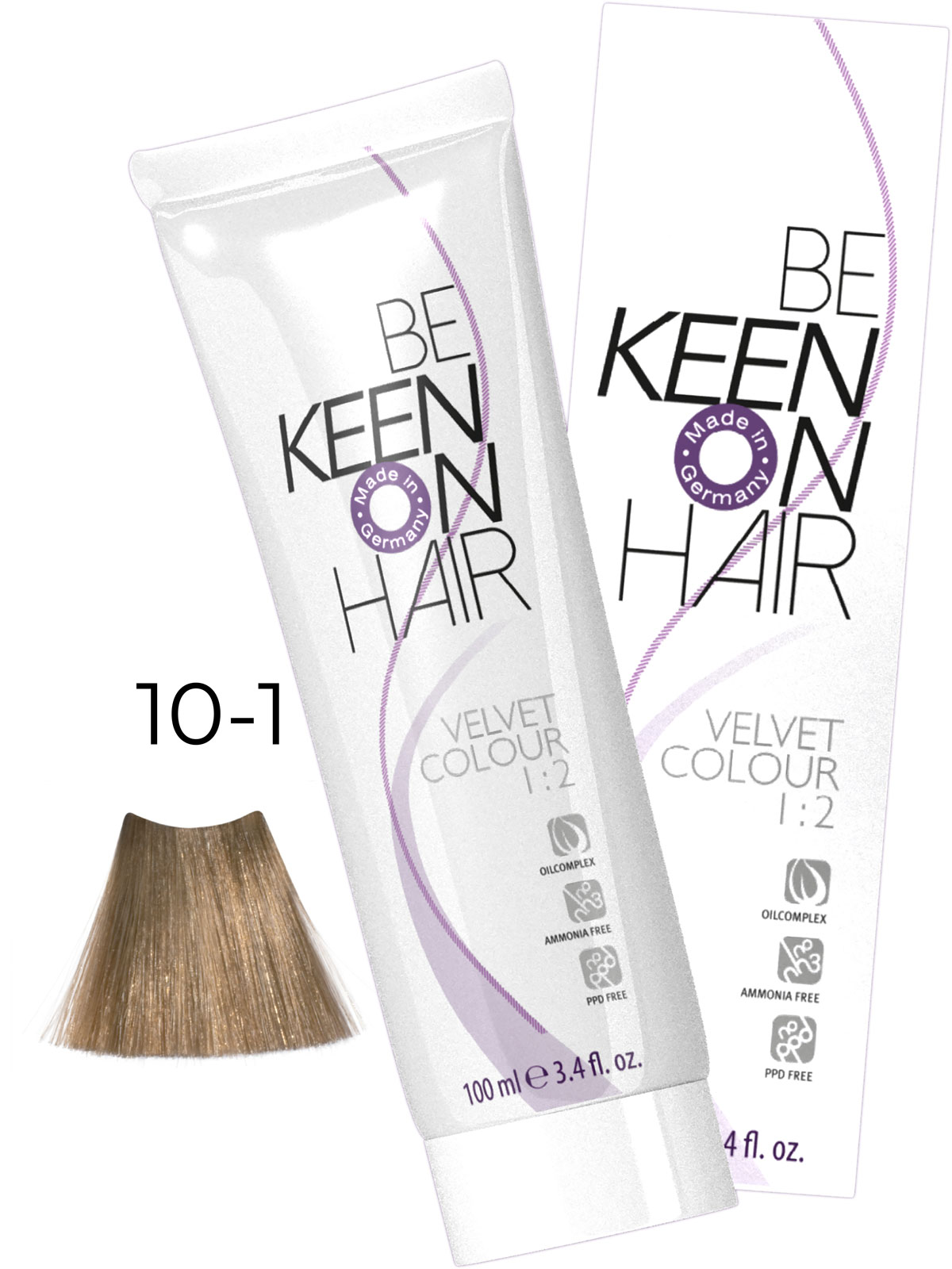 Крем-краска без аммиака VELVET COLOUR 10.1 Ultrahellblond Asch/Ультра-свет.пепельн.блондин