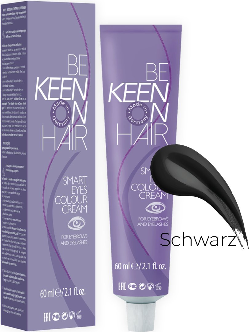 Краска для бровей и ресниц 60 мл, Черная (KEEN SMART EYES, Schwarz)_new