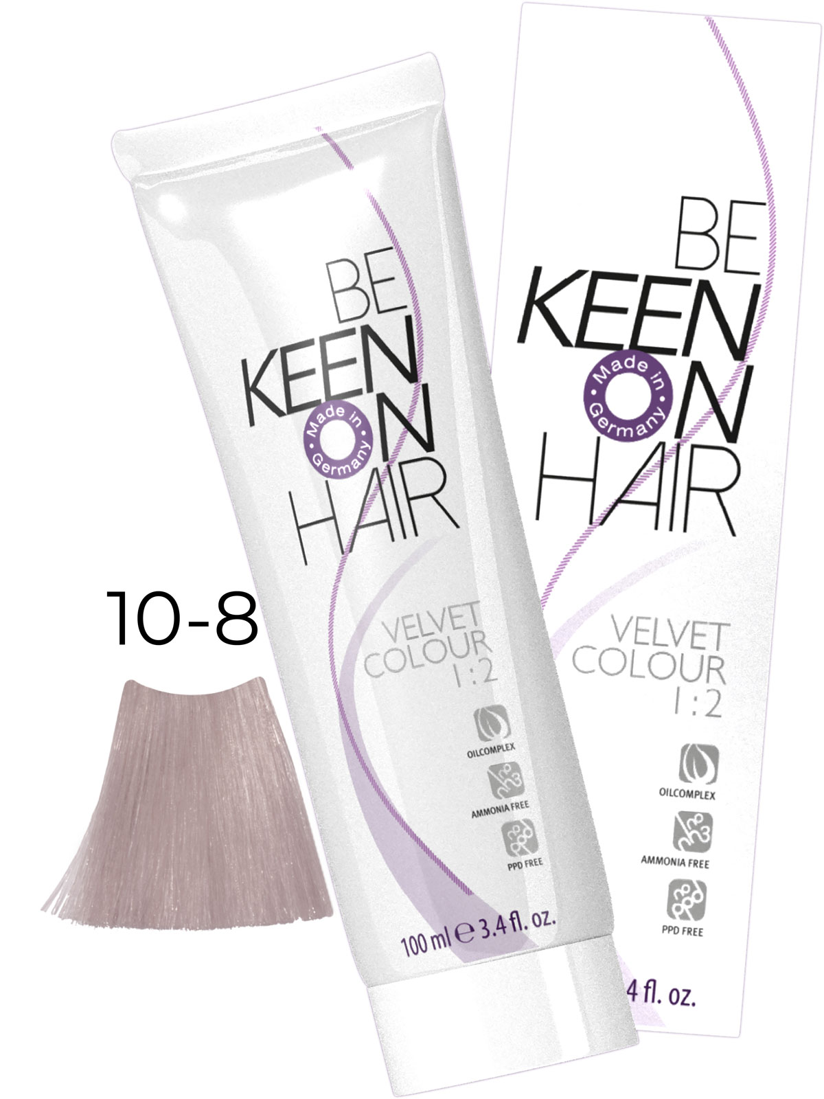 Крем-краска без аммиака VELVET COLOUR 10.8 Ultrahellblond Perl/Ультра-светлый жемчужный блондин