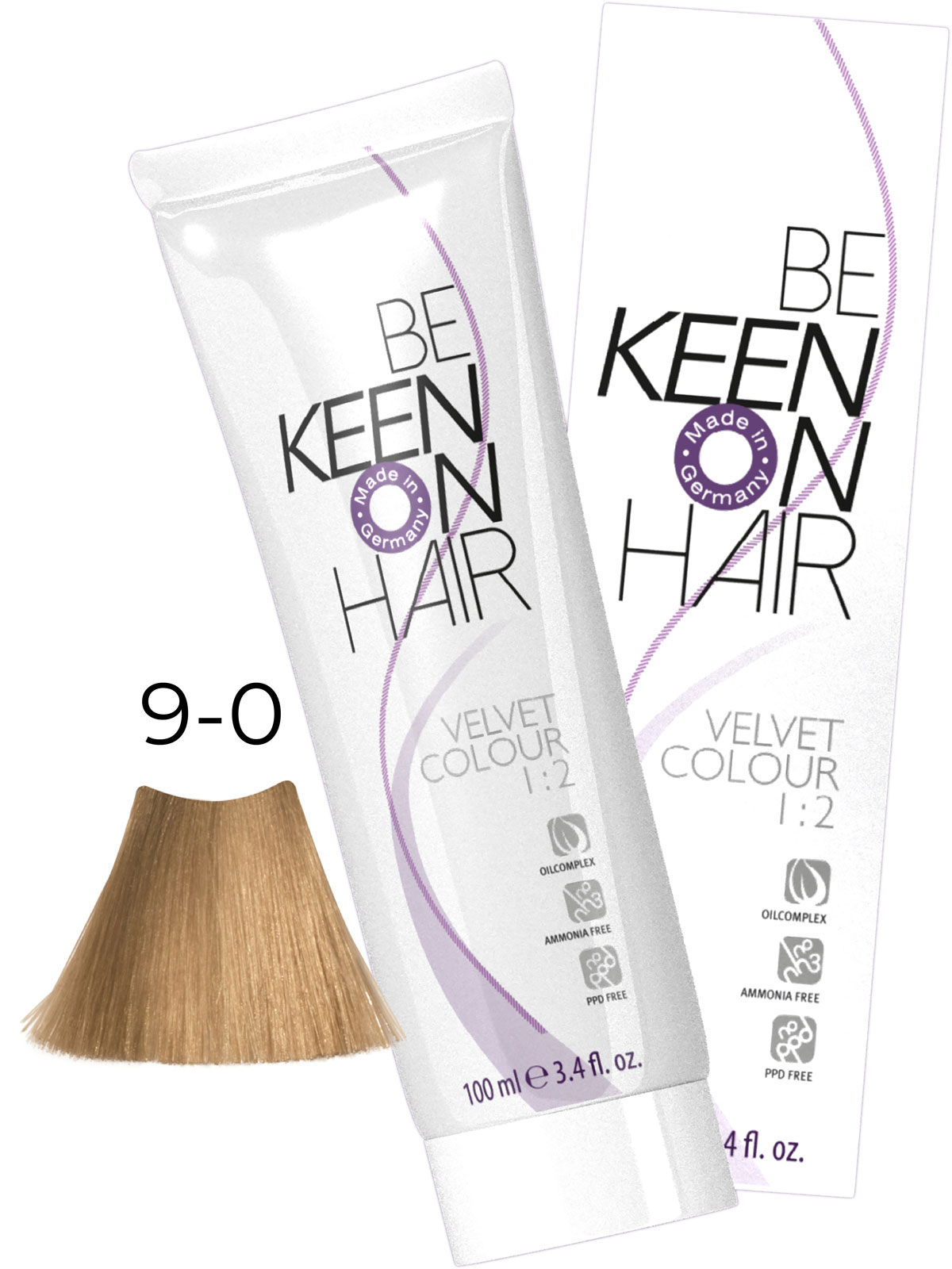 Крем-краска без аммиака VELVET COLOUR 9.0 Hellblond/Светлый блондин